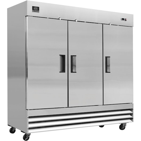 Nexel 3 Door Commercial Reach-In Freezer, 72 Cu. Ft., 80-7/8W x 32-1/4D x 82-1/2H CFD-3FF-HC - main